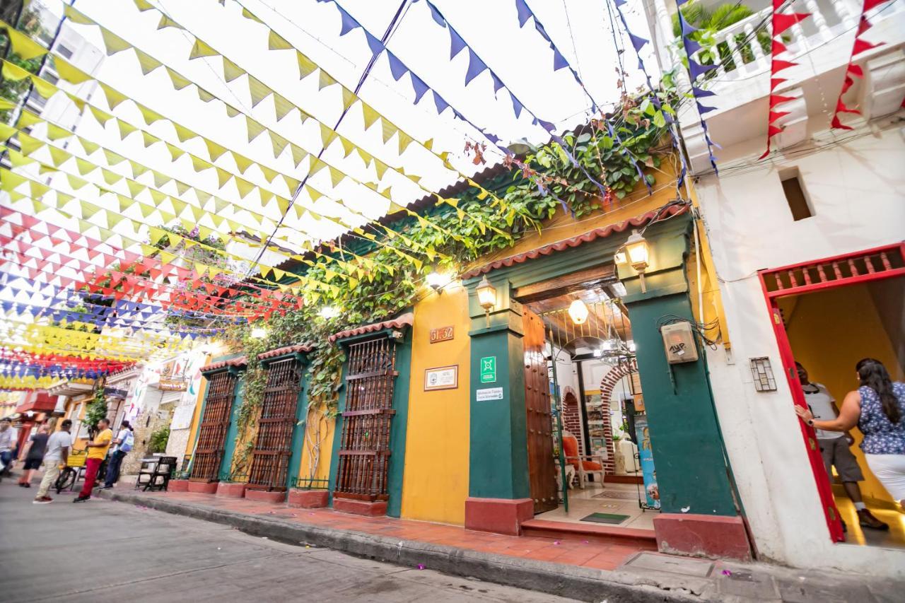 Hotel La Casona De Getsemani Cartagena Exteriör bild
