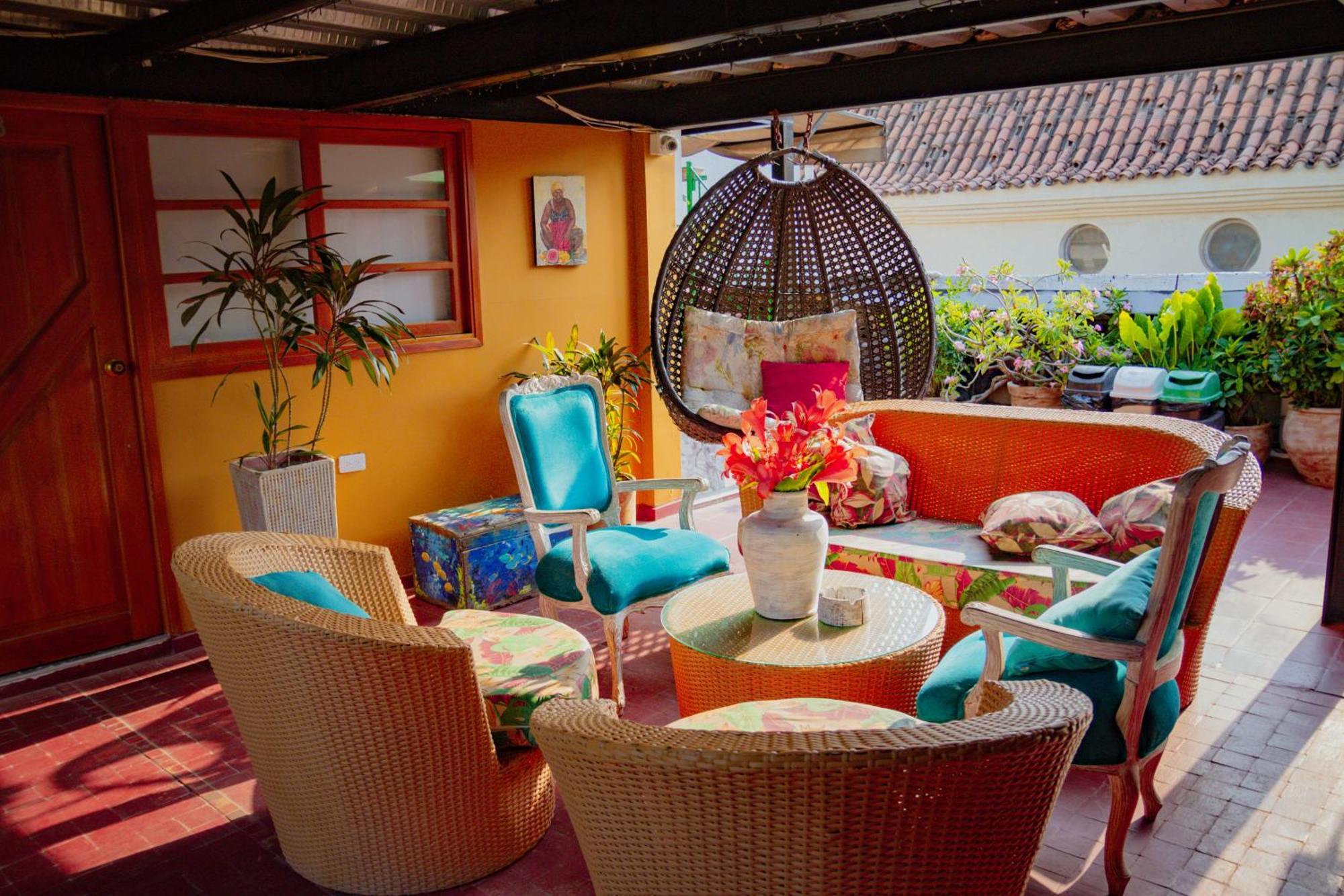 Hotel La Casona De Getsemani Cartagena Exteriör bild