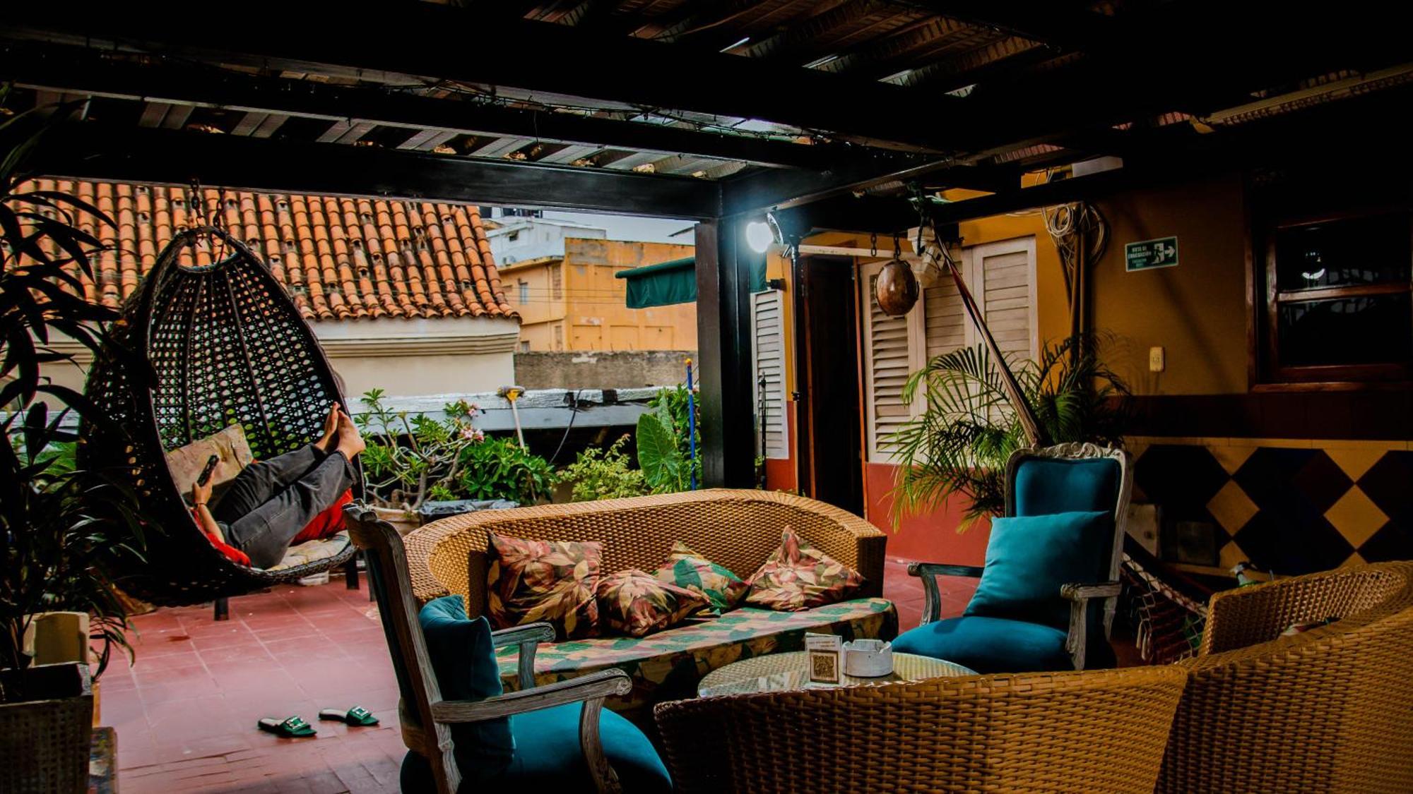 Hotel La Casona De Getsemani Cartagena Exteriör bild
